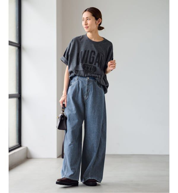 FRAMeWORK「バレルフォルムデニムパンツ」|デニム|