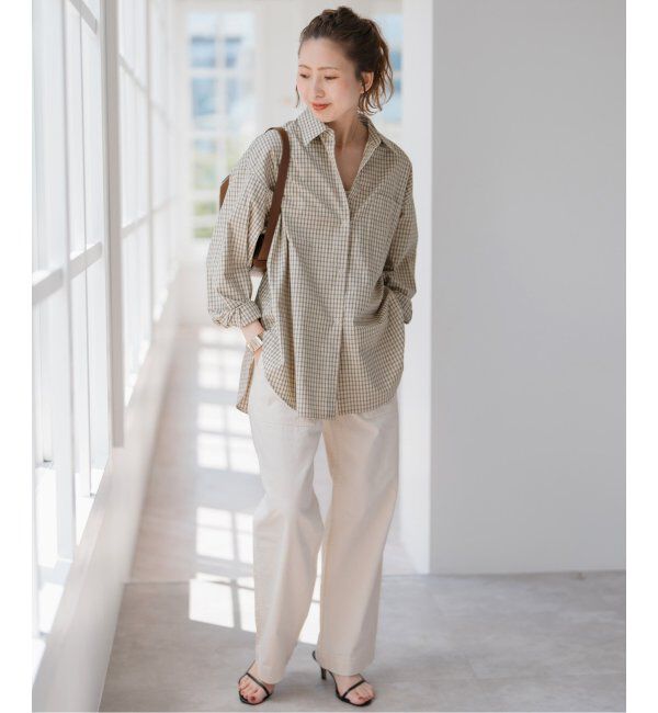 Spick and Span「刺繍オーバーシャツ」|シャツ・ブラウス|