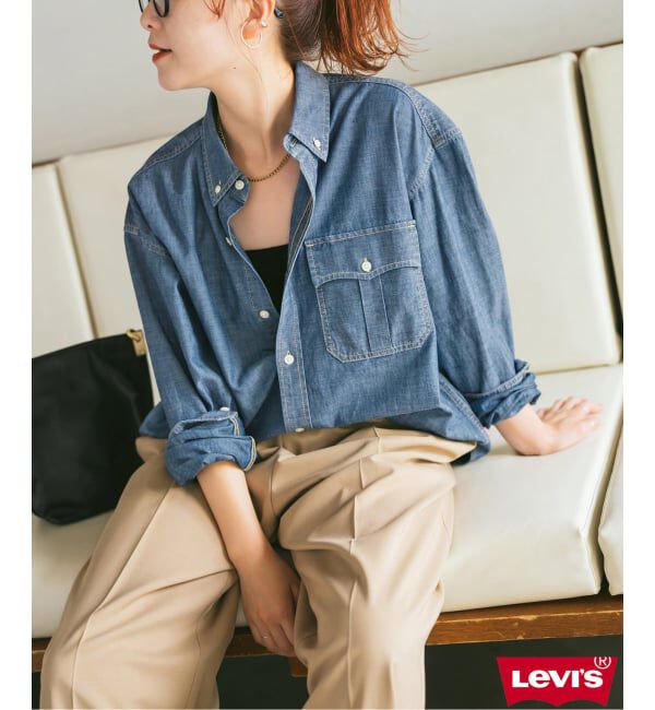 Spick and Span「Levi&rsquo;s/リーバイス 別注SMU LS ZANDT CROPPED SHIRT」|シャツ・ブラウス|