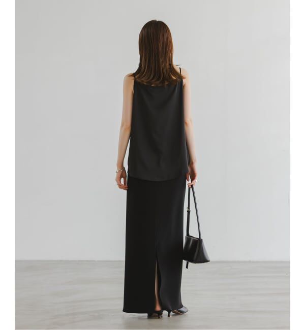 NOBLE「【洗える】メルティサテン2WAYキャミ」|キャミソール|