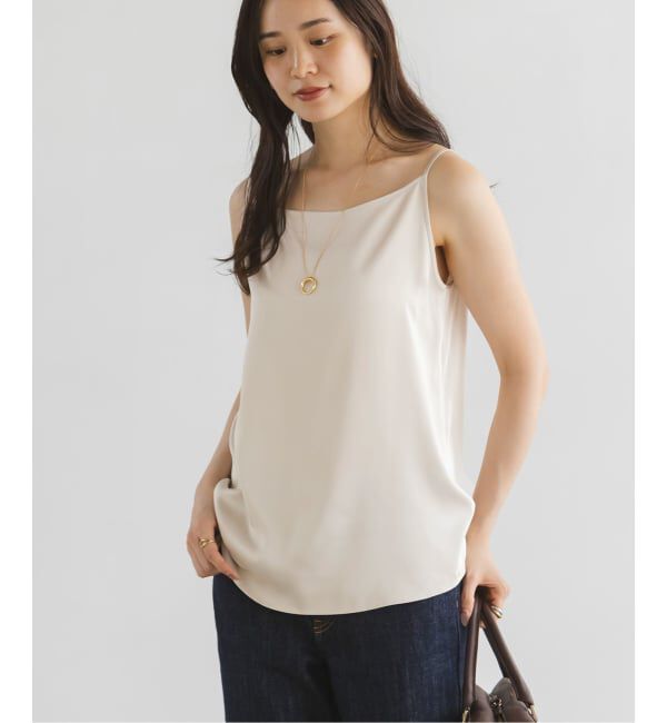 NOBLE「【洗える】メルティサテン2WAYキャミ」|キャミソール|