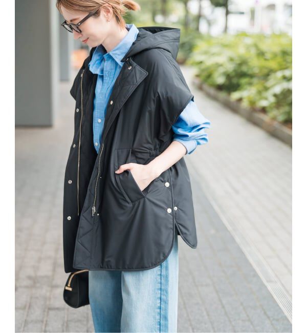 Spick and Span「TICCA / ティッカ リバーシブルキルティングポンチョ」|その他|