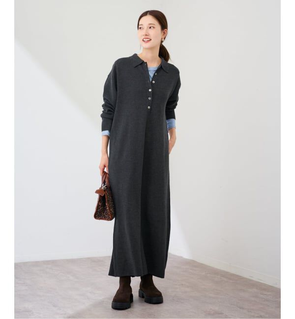 FRAMeWORK「ポロシャツニットワンピース」|ワンピース|