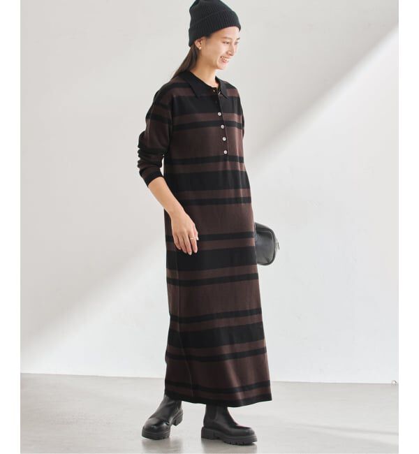 FRAMeWORK「ポロシャツニットワンピース」|ワンピース|