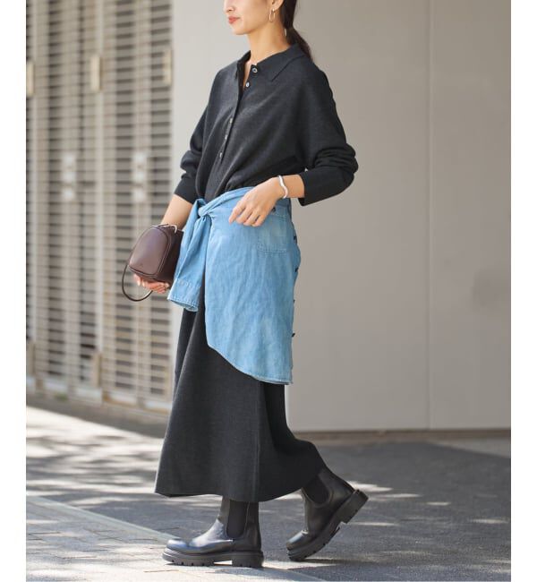 FRAMeWORK「ポロシャツニットワンピース」|ワンピース|