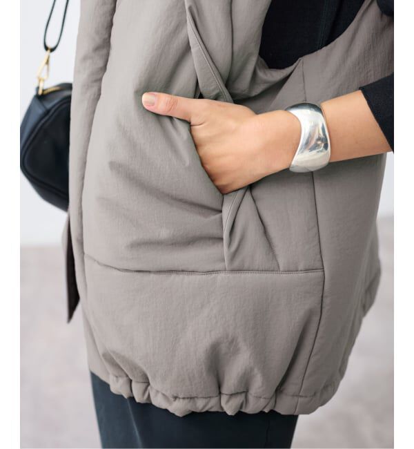 FRAMeWORK「ピグメントダイ中綿ベスト」|ダウンベスト・ベスト|