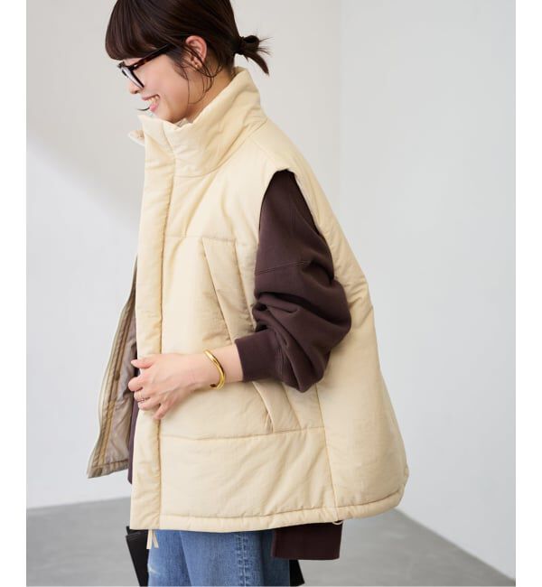 FRAMeWORK「ピグメントダイ中綿ベスト」|ダウンベスト・ベスト|