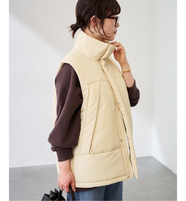 FRAMeWORK「ピグメントダイ中綿ベスト」|ダウンベスト・ベスト|