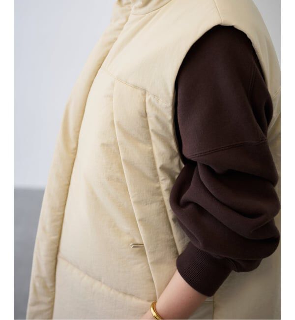 FRAMeWORK「ピグメントダイ中綿ベスト」|ダウンベスト・ベスト|