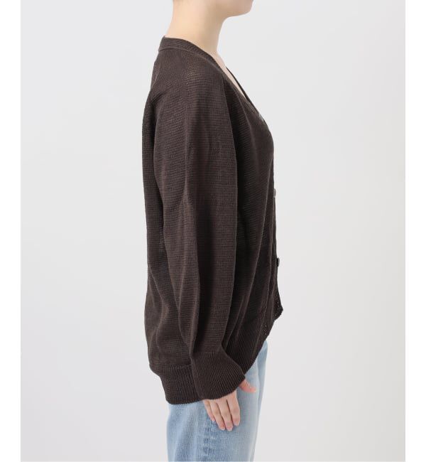 Spick and Span「《予約》コットンリネンギマ天竺カーディガン」|カーディガン|