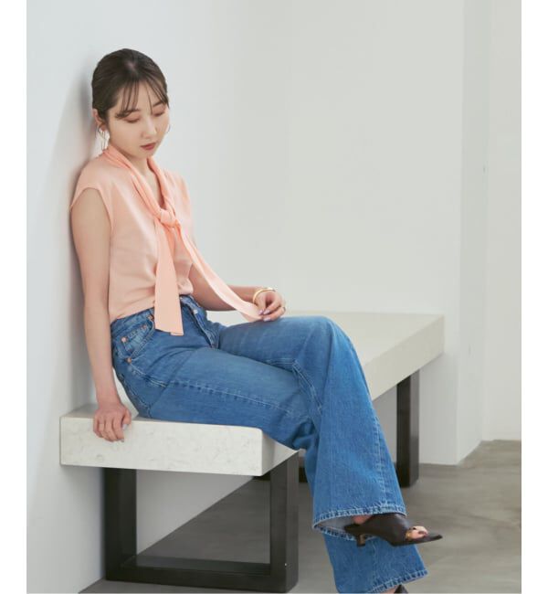 NOBLE「《予約》シルクフィールボウタイニット」|ニット・セーター|