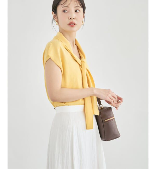 NOBLE「《予約》シルクフィールボウタイニット」|ニット・セーター|