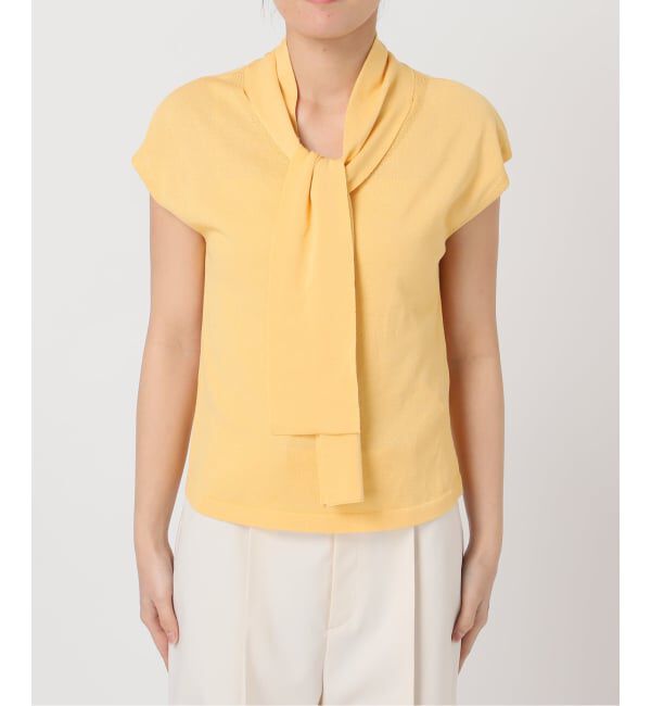 NOBLE「《予約》シルクフィールボウタイニット」|ニット・セーター|