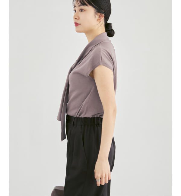 NOBLE「《予約》シルクフィールボウタイニット」|ニット・セーター|