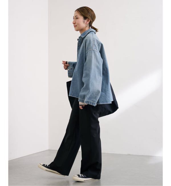 FRAMeWORK「≪WEB限定 / 追加予約≫デニムプルオーバーシャツ」|シャツ・ブラウス|