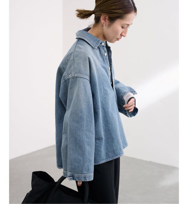 FRAMeWORK「≪WEB限定 / 追加予約≫デニムプルオーバーシャツ」|シャツ・ブラウス|