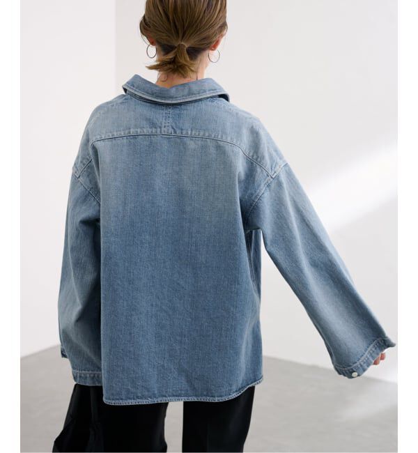 FRAMeWORK「≪WEB限定 / 追加予約≫デニムプルオーバーシャツ」|シャツ・ブラウス|