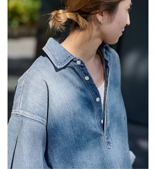 FRAMeWORK「≪WEB限定 / 追加予約≫デニムプルオーバーシャツ」|シャツ・ブラウス|