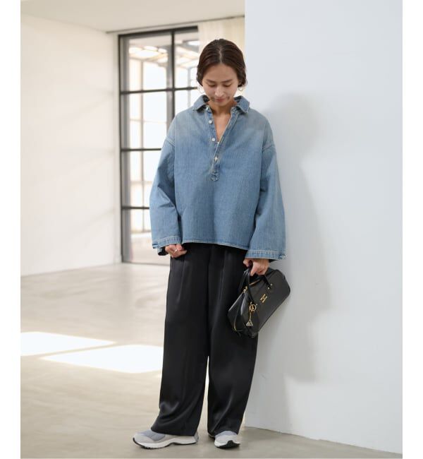 FRAMeWORK「≪WEB限定 / 追加予約≫デニムプルオーバーシャツ」|シャツ・ブラウス|