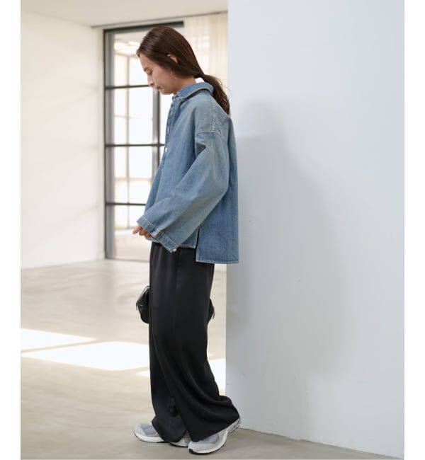 FRAMeWORK「≪WEB限定 / 追加予約≫デニムプルオーバーシャツ」|シャツ・ブラウス|