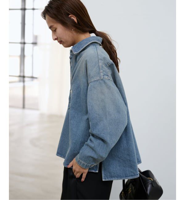 FRAMeWORK「≪WEB限定 / 追加予約≫デニムプルオーバーシャツ」|シャツ・ブラウス|