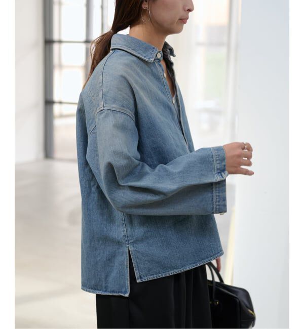 FRAMeWORK「≪WEB限定 / 追加予約≫デニムプルオーバーシャツ」|シャツ・ブラウス|