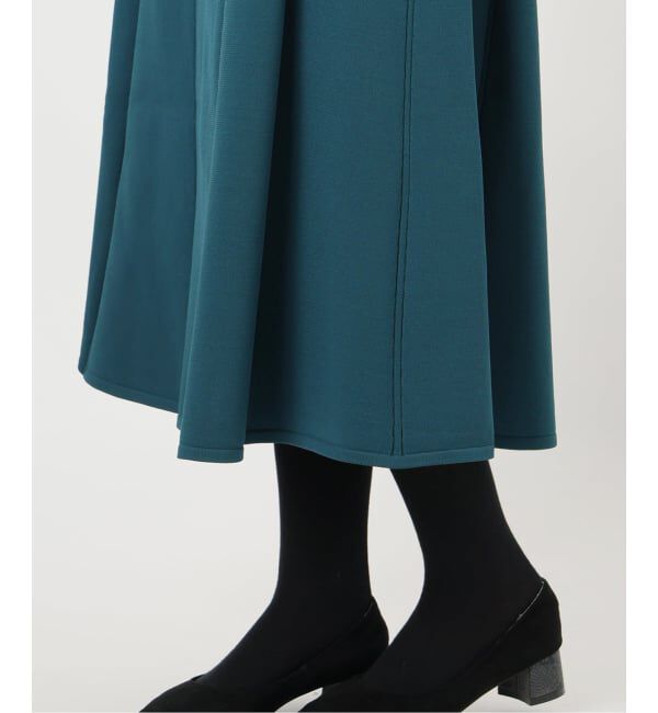  「フィットフレアニットワンピース」|ワンピース|