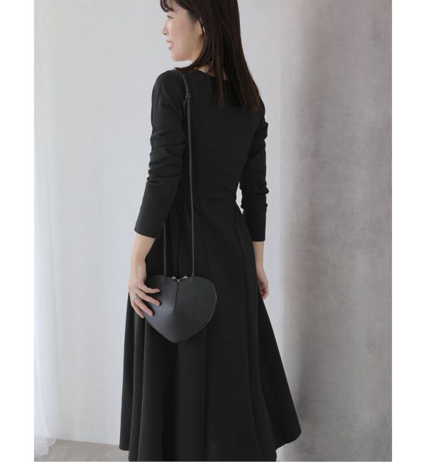  「フィットフレアニットワンピース」|ワンピース|