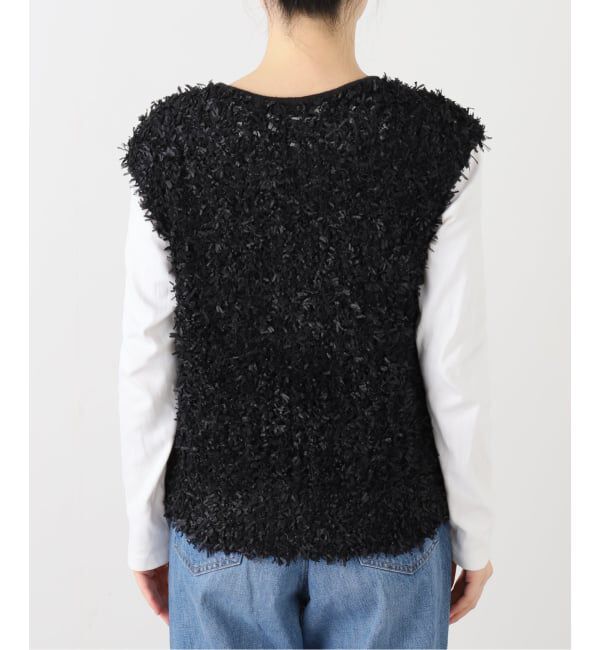  「【洗える】チュールペーパーベスト」|ベスト・ジレ|