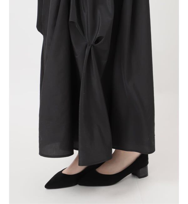  「《予約》【洗える】タックデザインドッキングワンピース」|ワンピース|