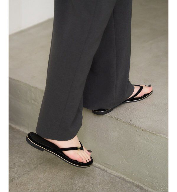  「ベルベットトングサンダル」|サンダル|