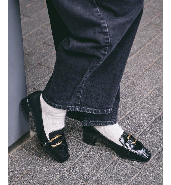  「3.5cmスクエアバックルローファー」|ローファー|