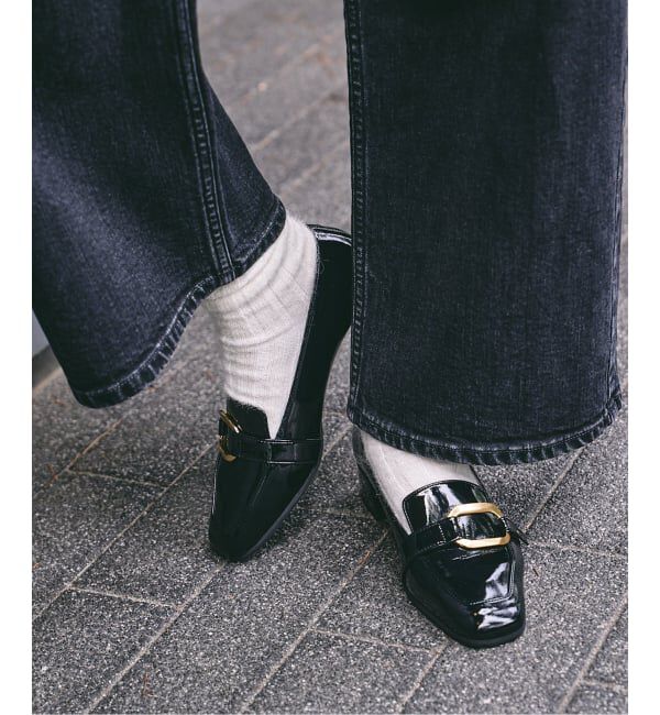  「3.5cmスクエアバックルローファー」|ローファー|