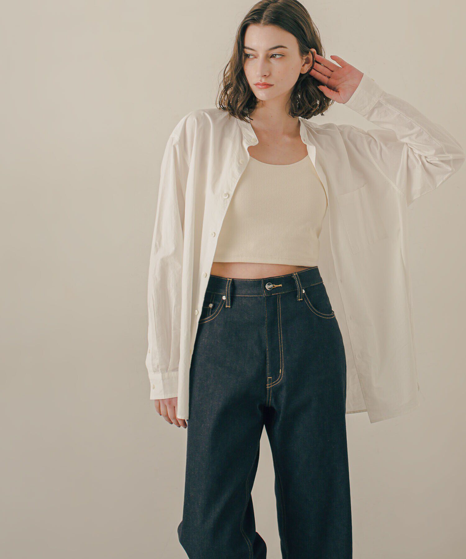 nano･universe「LB.03/｢ESSENTIAL LINE｣デタッチャブルカラーシャツ」|シャツ・ブラウス|