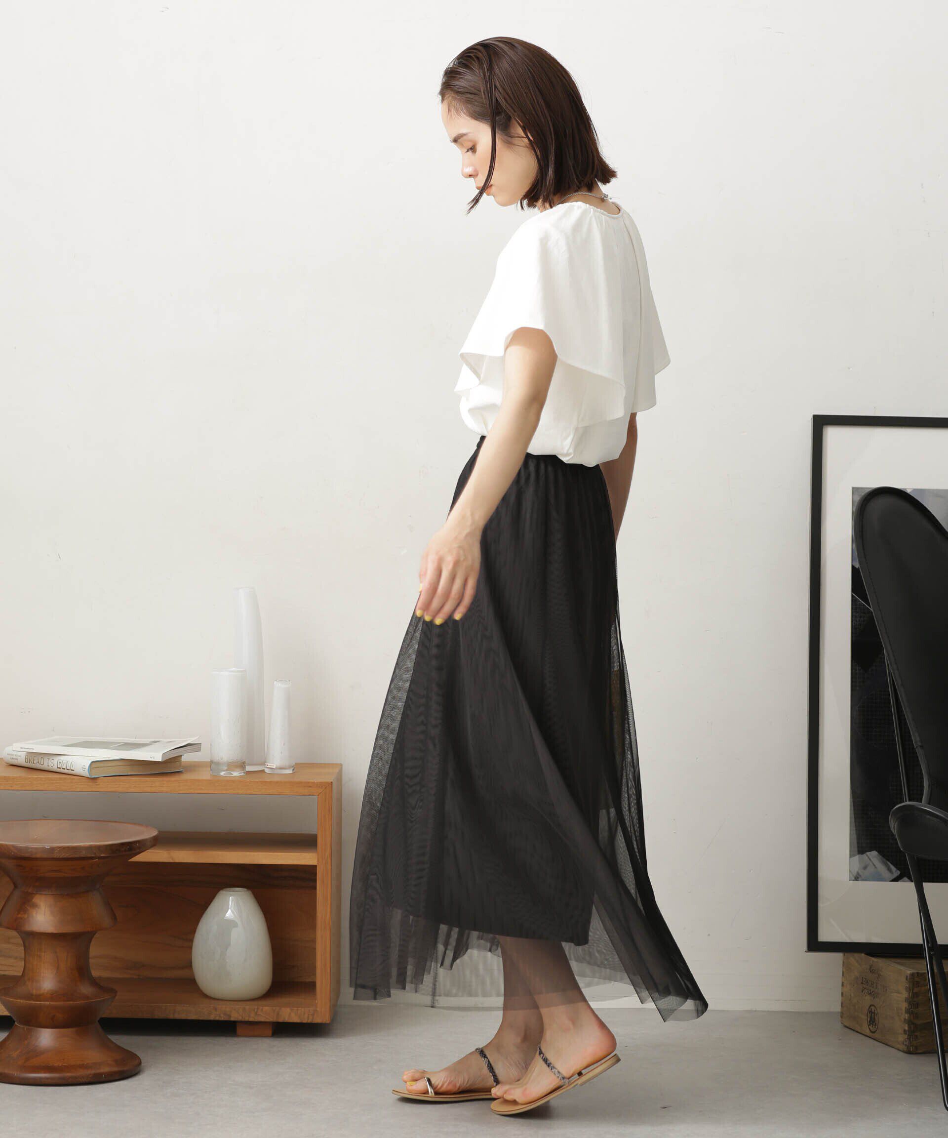 nano･universe「LB.03/Repurフレアスリーブカットトップス」|Tシャツ・カットソー|