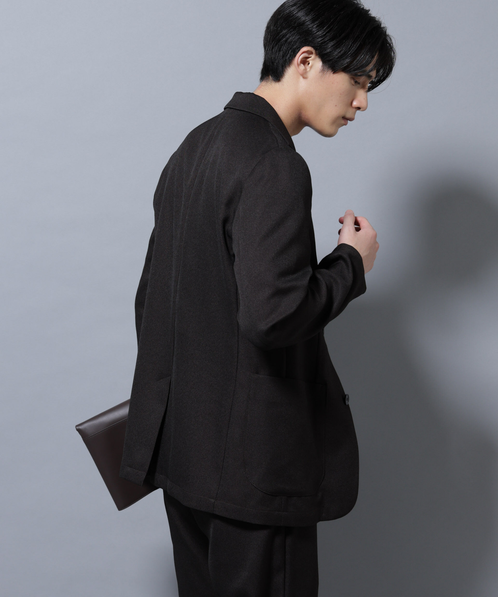 nano･universe「シャンブレーツイルセットアップ」|スーツ|