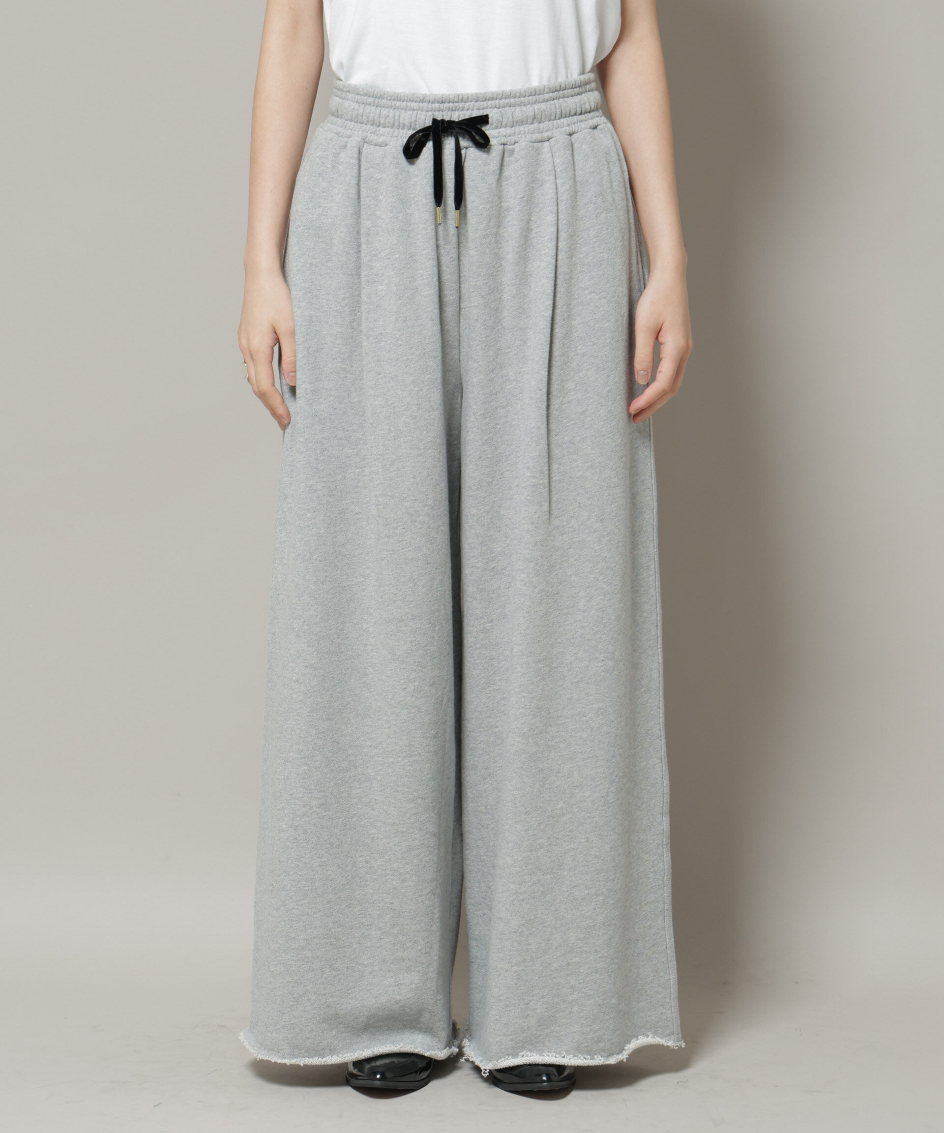 nano･universe「ボリュームワイドスウェットパンツ」|チノ|