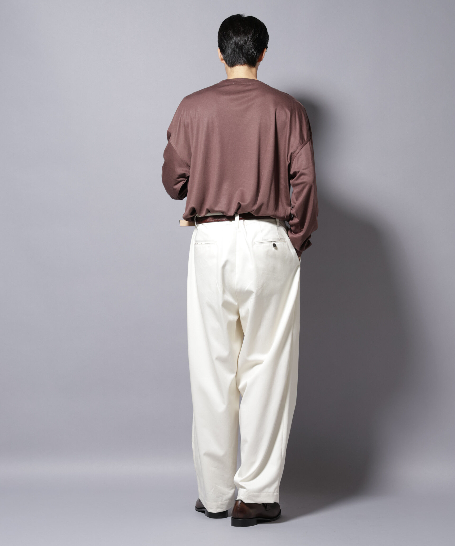 nano･universe「MIYATA&times;NANO JAPAN MADE キュプラ混 Tシャツ 長袖」|Tシャツ・カットソー|