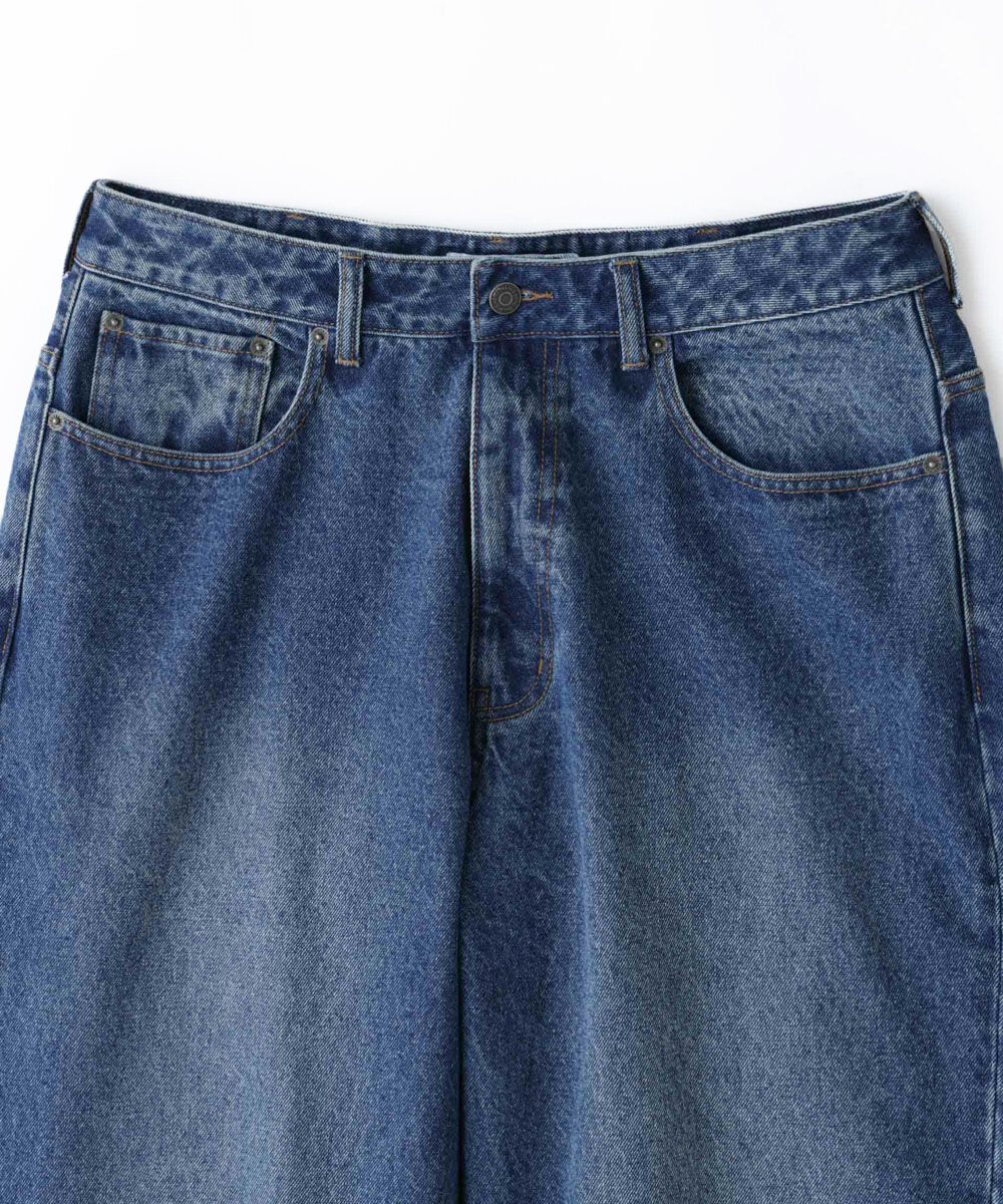  「「HOTEL PALACE」オテルパラス 13ozバイオブリーチルーズシルエットデニムパンツ」|デニム|