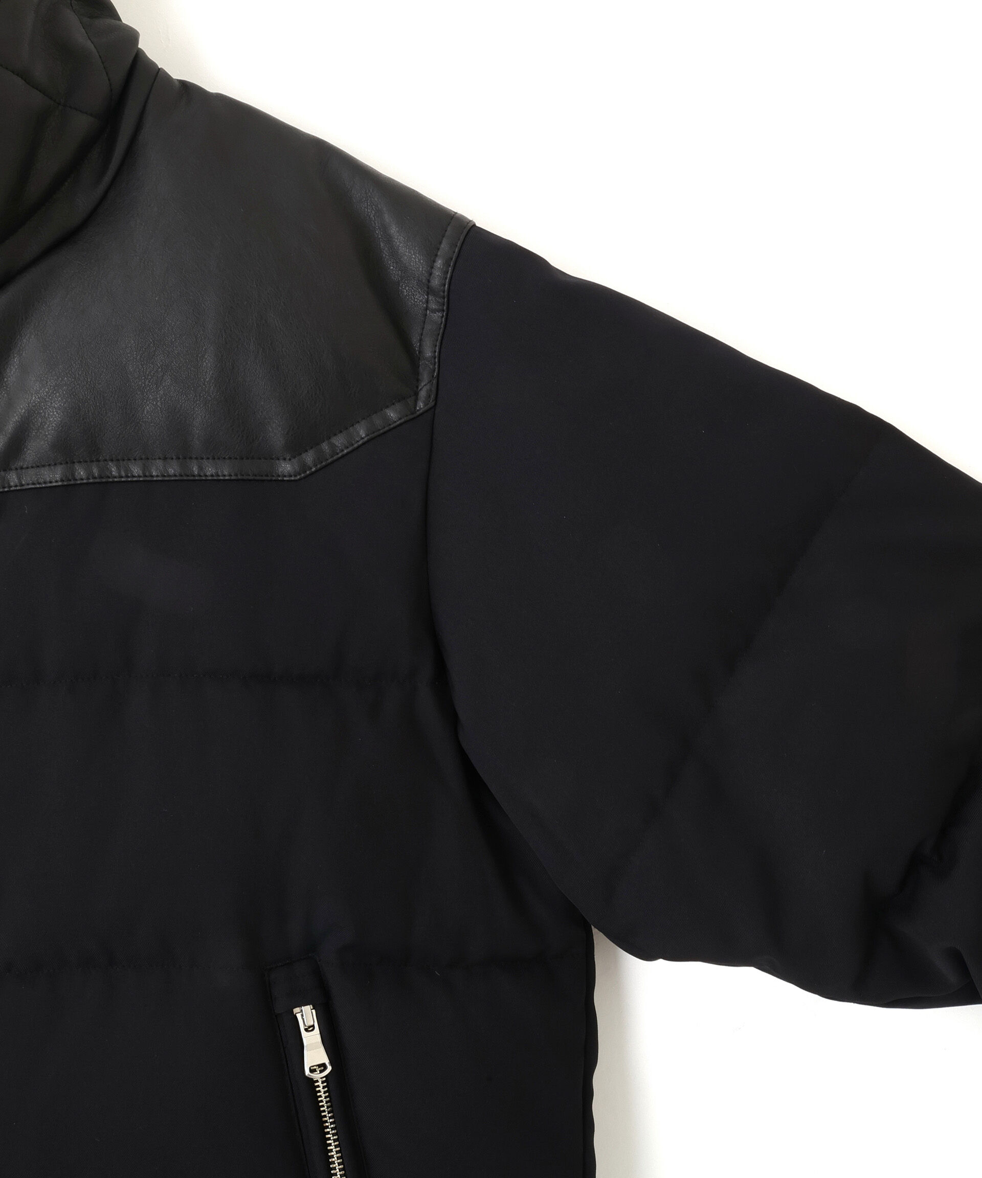 nano･universe「「西川ダウン(R)」ボアカラーサージショートダウン」|ダウン|