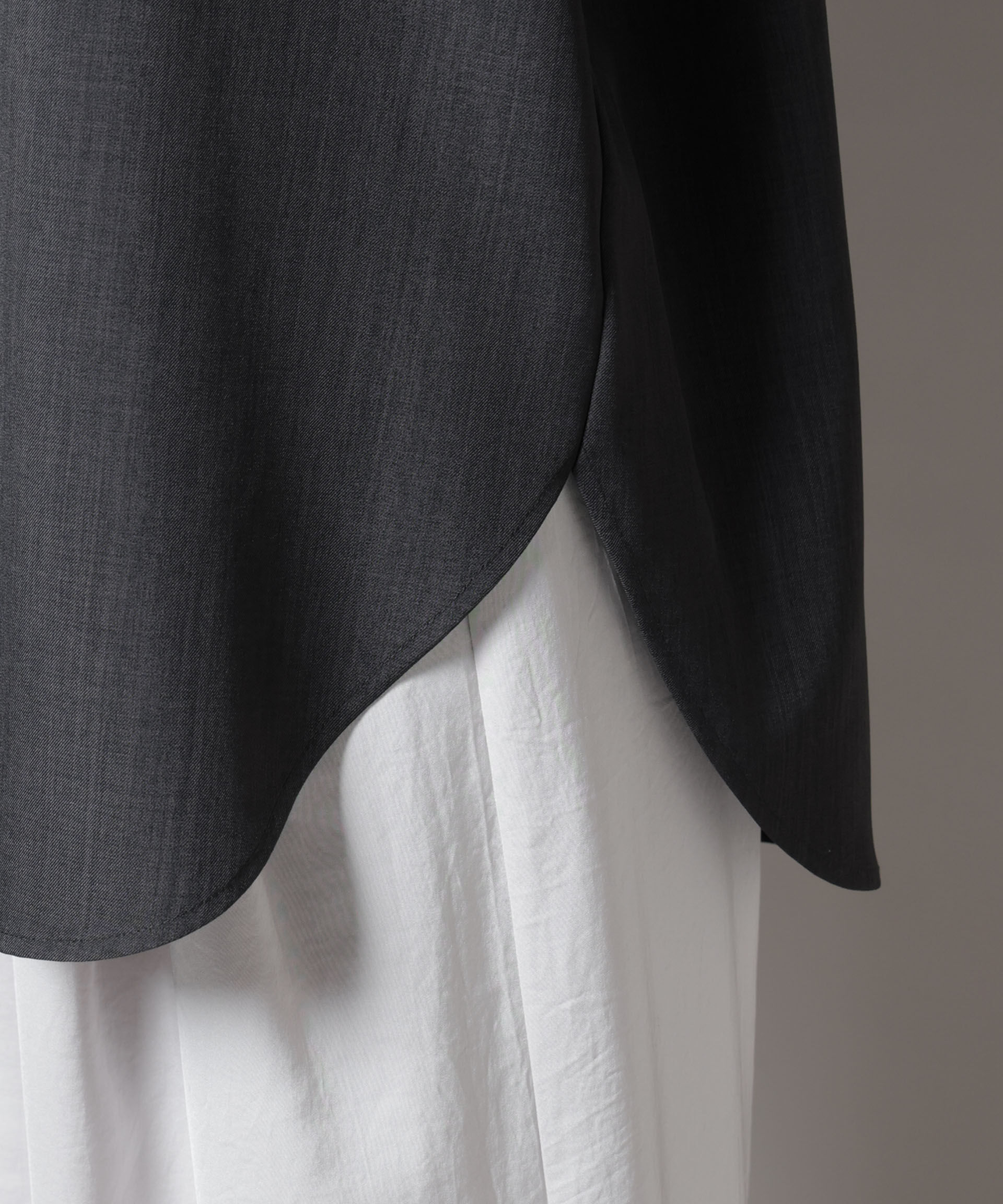 nano･universe「トリミング刺繍ツイルシャツ」|シャツ・ブラウス|