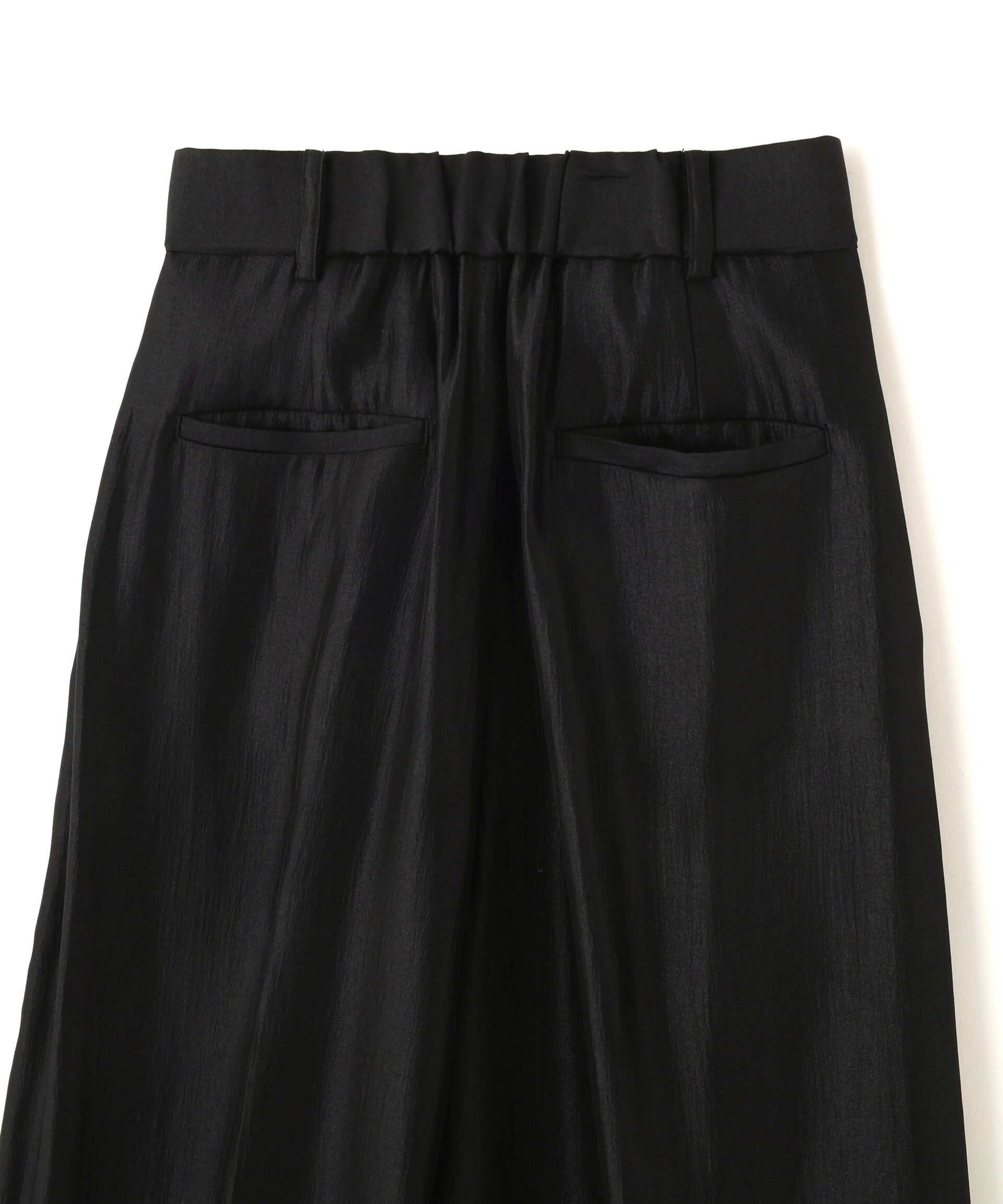 nano･universe「「STEVELOUR」サテンタックワイドパンツ(セットアップ可)」|チノ|