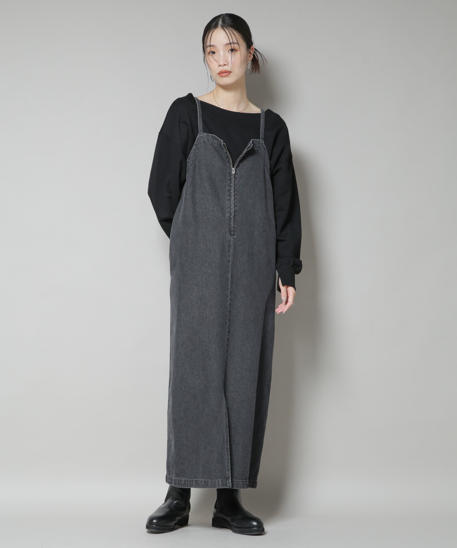 nano･universe「ワイドボートネックスウェットトップス」|Tシャツ・カットソー|