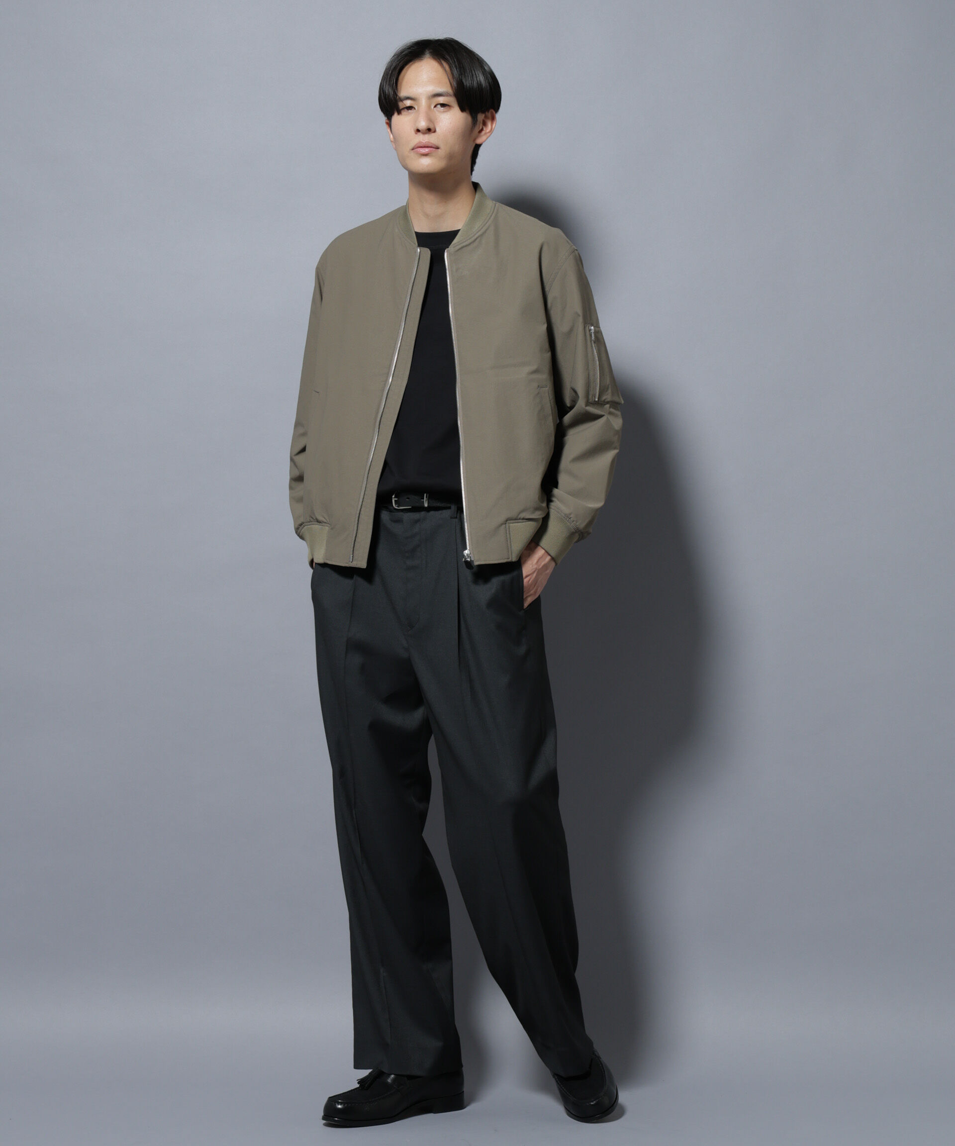 nano･universe「DELEGANTEエアリーサキソニー/CHK/ST ストレートFITパンツ(セットアップ可)」|チノ|