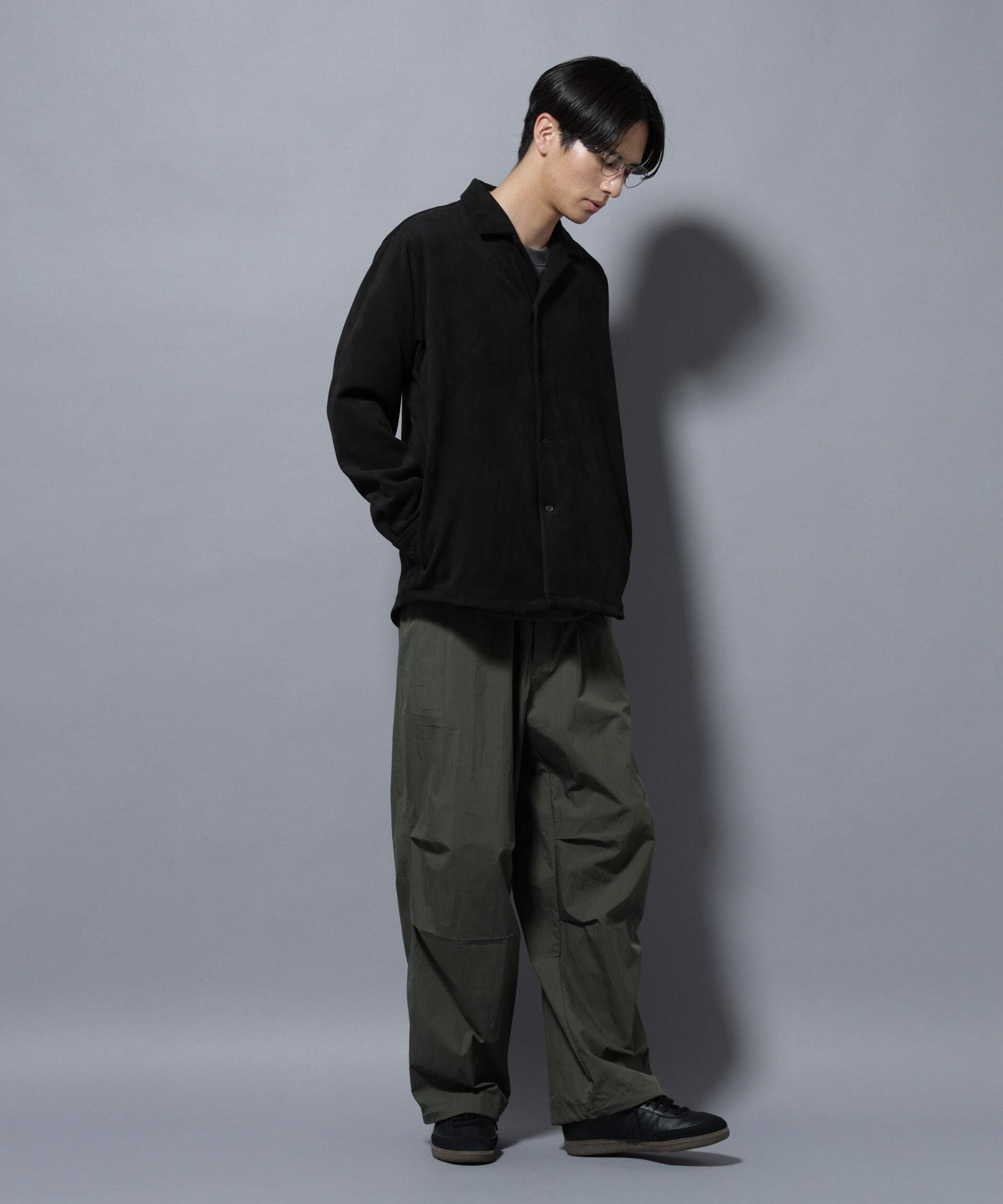 nano･universe「フェイクスエードシャツ 長袖」|シャツ・ブラウス|