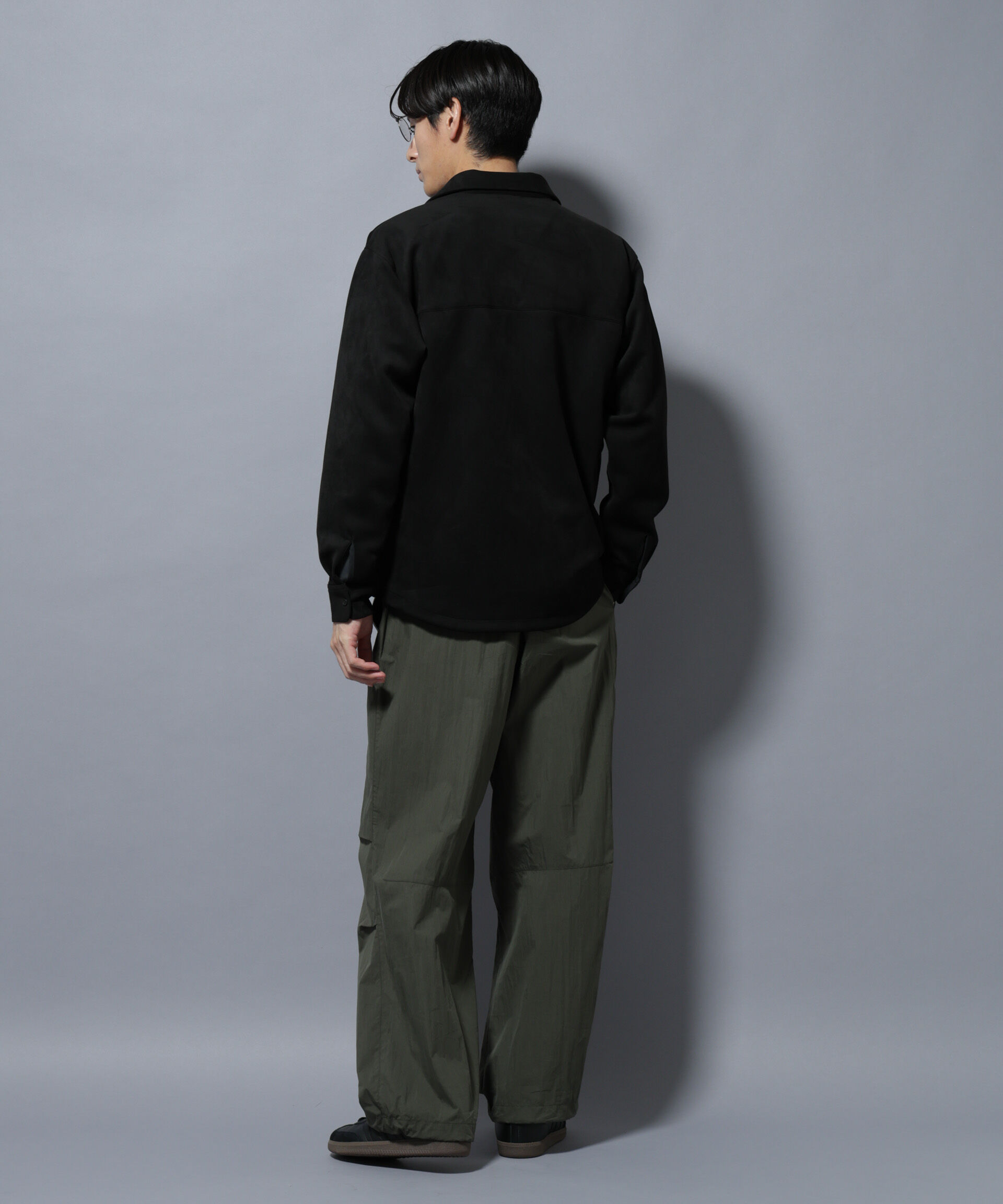 nano･universe「フェイクスエードシャツ 長袖」|シャツ・ブラウス|