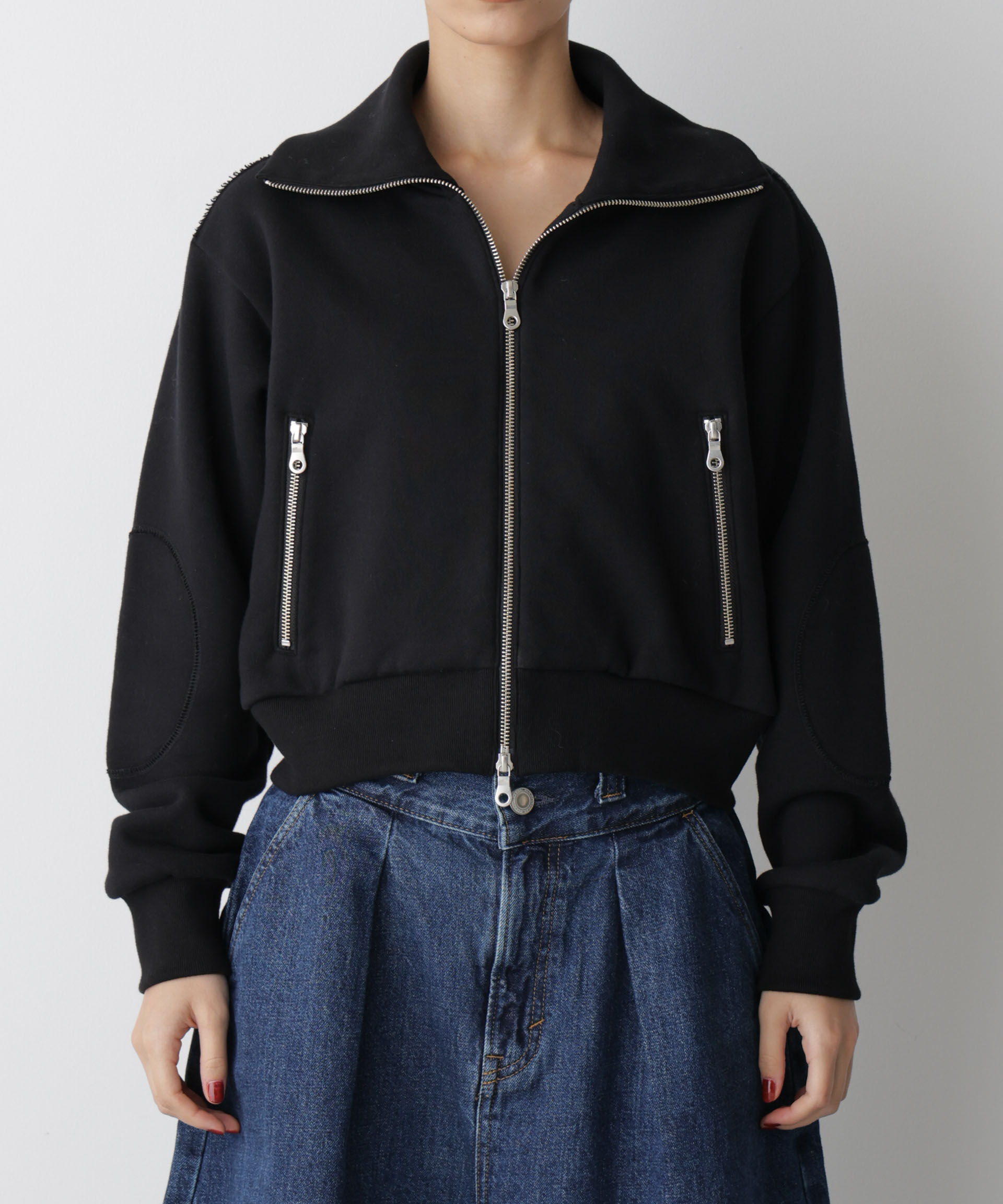  「「STEVELOUR」コンパクトダブルジップスウェット」|スウェット・ジャージ|