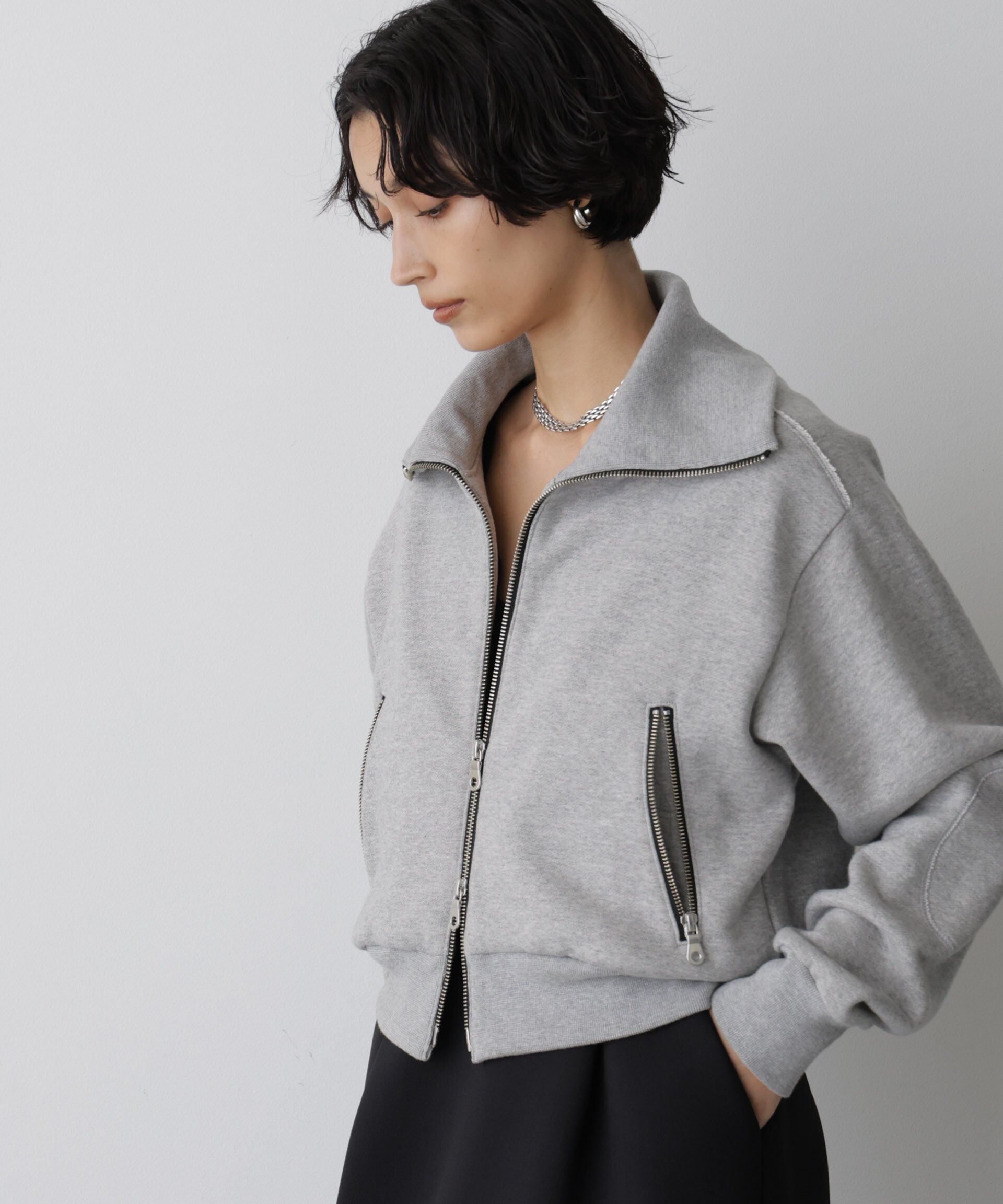  「「STEVELOUR」コンパクトダブルジップスウェット」|スウェット・ジャージ|