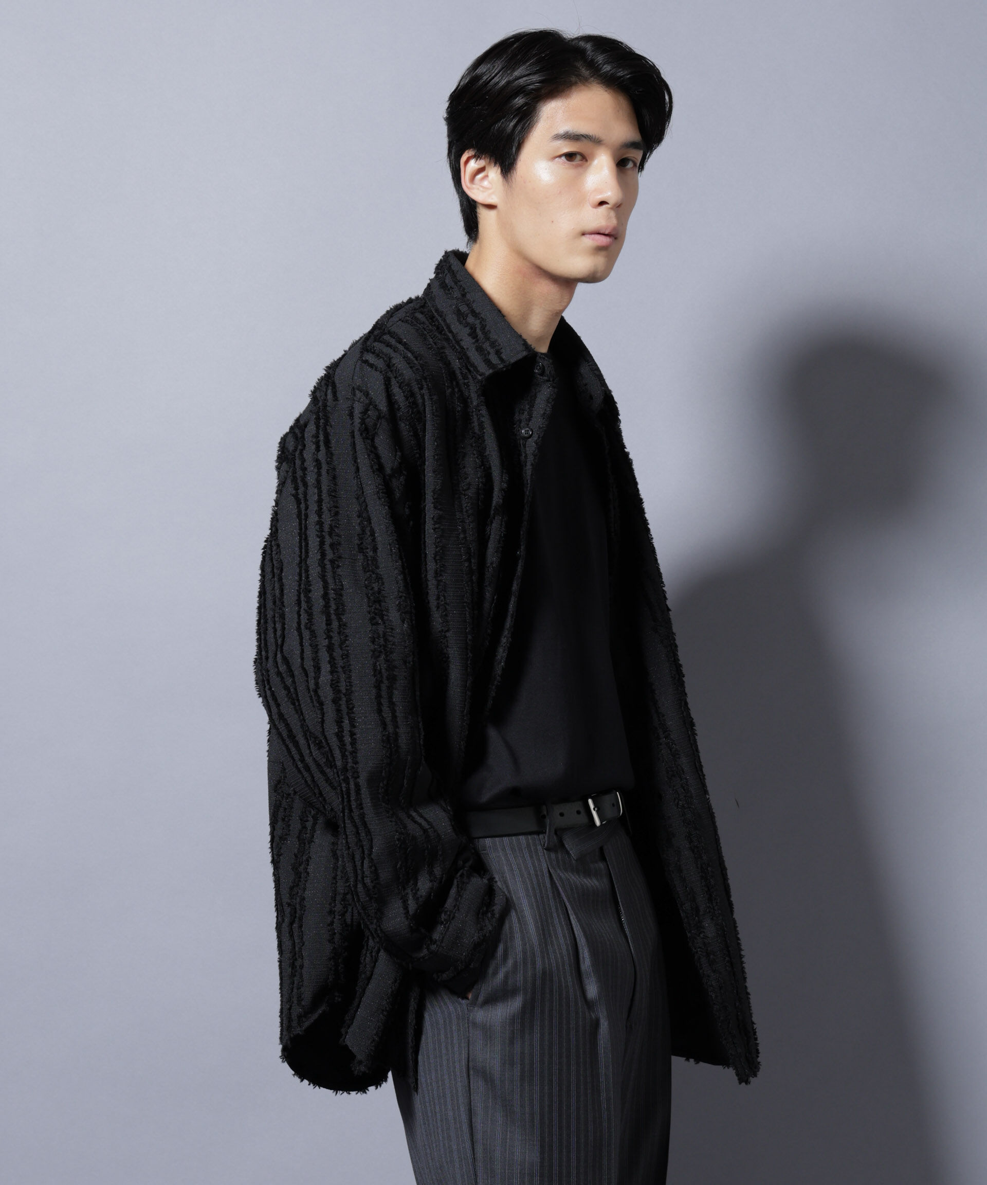 nano･universe「カットレースフリンジシャツ」|シャツ・ブラウス|