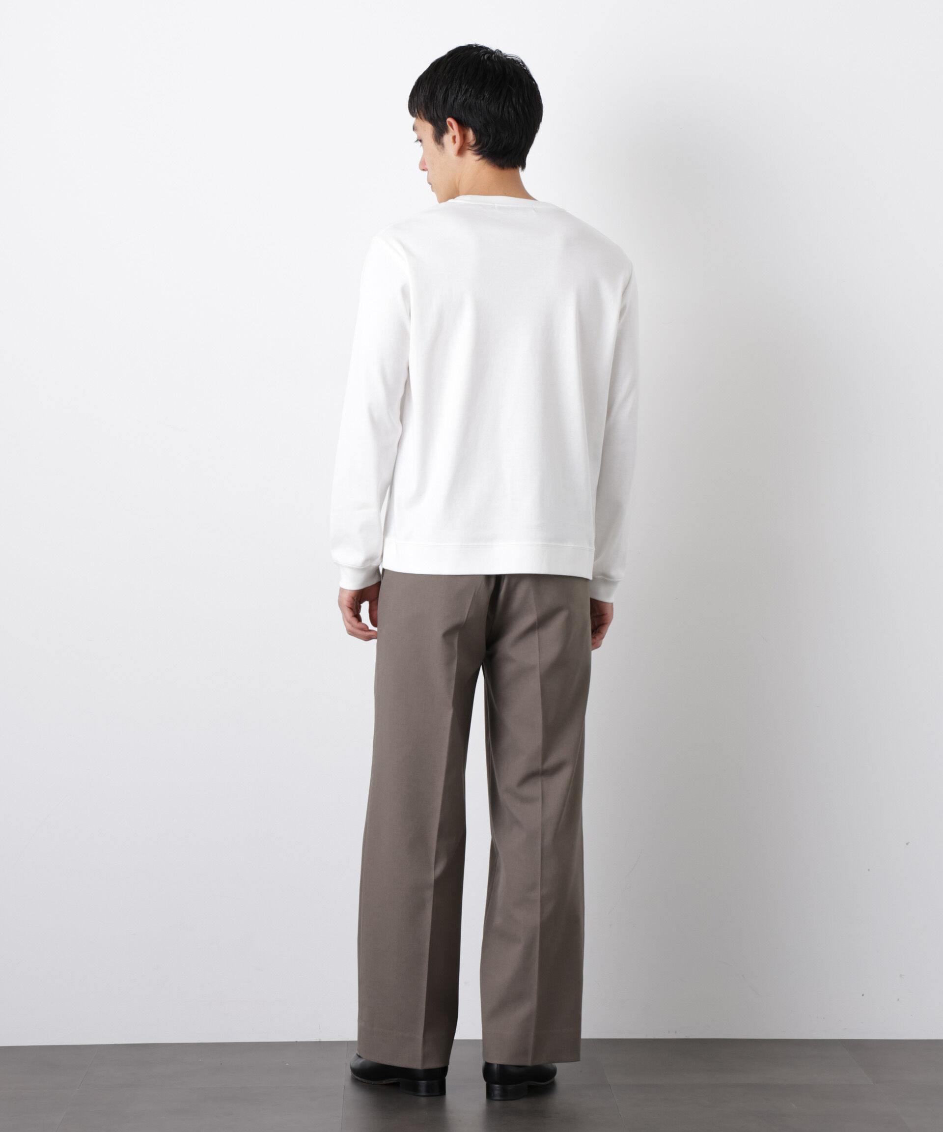 nano･universe「「FORMAL JERSEY」クルーネックカットソー長袖」|Tシャツ・カットソー|